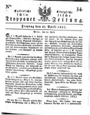 Kais. Königl. Schlesische Troppauer-Zeitung