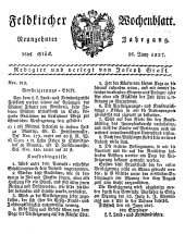 Feldkircher Wochenblatt