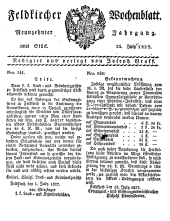 Feldkircher Wochenblatt