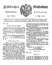 Feldkircher Wochenblatt