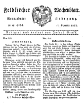 Feldkircher Wochenblatt