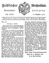 Feldkircher Wochenblatt