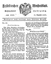 Feldkircher Wochenblatt