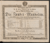 Theater an der Wien - Theaterzettel