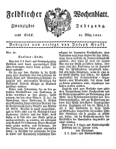 Feldkircher Wochenblatt