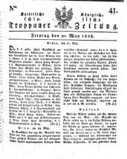 Kais. Königl. Schlesische Troppauer-Zeitung