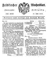 Feldkircher Wochenblatt