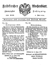 Feldkircher Wochenblatt