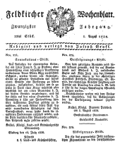 Feldkircher Wochenblatt