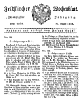 Feldkircher Wochenblatt