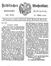 Feldkircher Wochenblatt