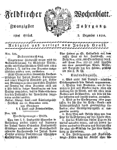 Feldkircher Wochenblatt