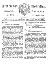 Feldkircher Wochenblatt