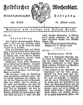 Feldkircher Wochenblatt