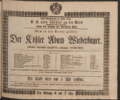 Theater an der Wien - Theaterzettel