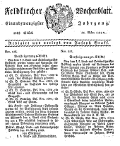 Feldkircher Wochenblatt