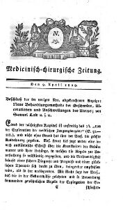 Medicinisch chirurgische Zeitung