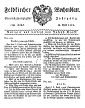 Feldkircher Wochenblatt