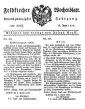 Feldkircher Wochenblatt