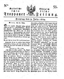 Kais. Königl. Schlesische Troppauer-Zeitung
