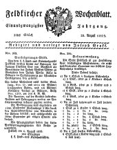 Feldkircher Wochenblatt