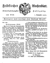 Feldkircher Wochenblatt