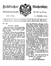 Feldkircher Wochenblatt