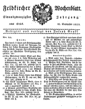 Feldkircher Wochenblatt