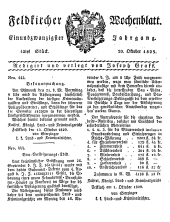 Feldkircher Wochenblatt