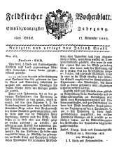 Feldkircher Wochenblatt