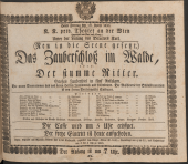 Theater an der Wien - Theaterzettel