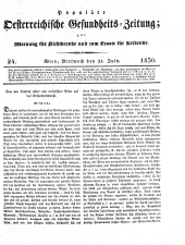 Populäre österreichische Gesundheits-Zeitung