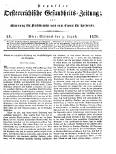 Populäre österreichische Gesundheits-Zeitung