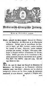 Medicinisch chirurgische Zeitung