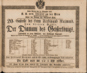 Theater an der Wien - Theaterzettel
