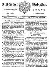 Feldkircher Wochenblatt