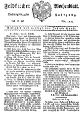 Feldkircher Wochenblatt
