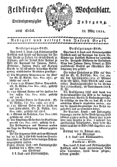 Feldkircher Wochenblatt