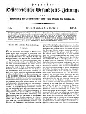 Populäre österreichische Gesundheits-Zeitung