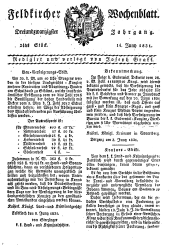 Feldkircher Wochenblatt