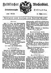 Feldkircher Wochenblatt