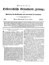 Populäre österreichische Gesundheits-Zeitung