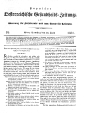 Populäre österreichische Gesundheits-Zeitung