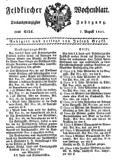 Feldkircher Wochenblatt