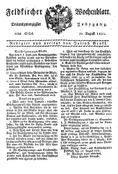 Feldkircher Wochenblatt