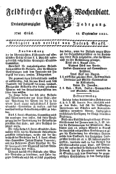 Feldkircher Wochenblatt