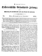 Populäre österreichische Gesundheits-Zeitung