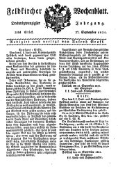 Feldkircher Wochenblatt