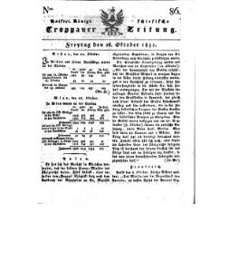 Kais. Königl. Schlesische Troppauer-Zeitung