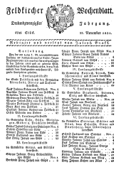 Feldkircher Wochenblatt